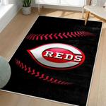 mlb cincinnati reds area rug non slip baseball carpet home decor gift idea for fans living room cr153