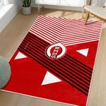 mlb cincinnati reds area rug non slip baseball carpet home decor gift idea for fans living room cr157