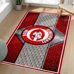 mlb cincinnati reds area rug non slip baseball carpet home decor gift idea for fans living room cr162