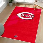 mlb cincinnati reds area rug non slip baseball carpet home decor gift idea for fans living room cr170