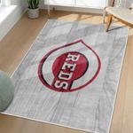 mlb cincinnati reds area rug non slip baseball carpet home decor gift idea for fans living room cr175