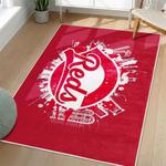 mlb cincinnati reds area rug non slip baseball carpet home decor gift idea for fans living room cr182