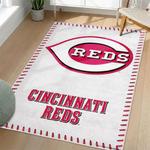 mlb cincinnati reds area rug non slip baseball carpet home decor gift idea for fans living room cr193