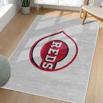mlb cincinnati reds area rug non slip baseball carpet home decor gift idea for fans living room cr24