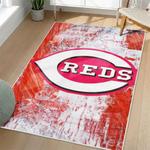 mlb cincinnati reds area rug non slip baseball carpet home decor gift idea for fans living room cr26