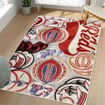 mlb cincinnati reds area rug non slip baseball carpet home decor gift idea for fans living room cr27