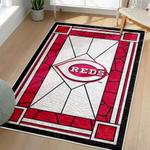 mlb cincinnati reds area rug non slip baseball carpet home decor gift idea for fans living room cr30