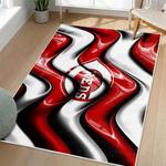 mlb cincinnati reds area rug non slip baseball carpet home decor gift idea for fans living room cr31
