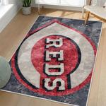 mlb cincinnati reds area rug non slip baseball carpet home decor gift idea for fans living room cr33