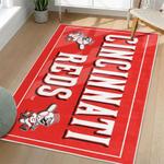 mlb cincinnati reds area rug non slip baseball carpet home decor gift idea for fans living room cr36