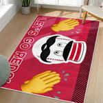 mlb cincinnati reds area rug non slip baseball carpet home decor gift idea for fans living room cr37