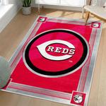 mlb cincinnati reds area rug non slip baseball carpet home decor gift idea for fans living room cr39