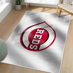 mlb cincinnati reds area rug non slip baseball carpet home decor gift idea for fans living room cr57