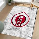 mlb cincinnati reds area rug non slip baseball carpet home decor gift idea for fans living room cr6