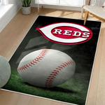 mlb cincinnati reds area rug non slip baseball carpet home decor gift idea for fans living room cr63