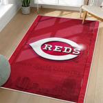 mlb cincinnati reds area rug non slip baseball carpet home decor gift idea for fans living room cr7