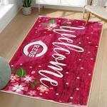 mlb cincinnati reds area rug non slip baseball carpet home decor gift idea for fans living room cr72