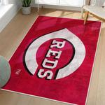mlb cincinnati reds area rug non slip baseball carpet home decor gift idea for fans living room cr76