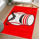 mlb cincinnati reds area rug non slip baseball carpet home decor gift idea for fans living room cr77