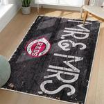 mlb cincinnati reds area rug non slip baseball carpet home decor gift idea for fans living room cr8