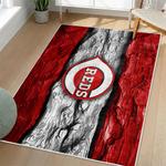 mlb cincinnati reds area rug non slip baseball carpet home decor gift idea for fans living room cr81