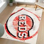 mlb cincinnati reds area rug non slip baseball carpet home decor gift idea for fans living room cr86