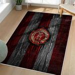mlb cincinnati reds area rug non slip baseball carpet home decor gift idea for fans living room cr88