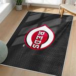 mlb cincinnati reds area rug non slip baseball carpet home decor gift idea for fans living room cr9