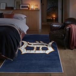 mlb detroit tigers area rug non slip baseball carpet home decor gift idea for fans bedroom dt106