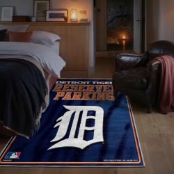 mlb detroit tigers area rug non slip baseball carpet home decor gift idea for fans bedroom dt110