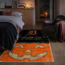 mlb detroit tigers area rug non slip baseball carpet home decor gift idea for fans bedroom dt114