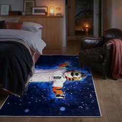 mlb detroit tigers area rug non slip baseball carpet home decor gift idea for fans bedroom dt123