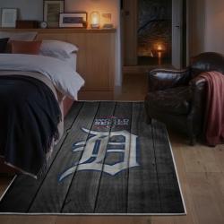 mlb detroit tigers area rug non slip baseball carpet home decor gift idea for fans bedroom dt131