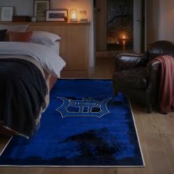 mlb detroit tigers area rug non slip baseball carpet home decor gift idea for fans bedroom dt135