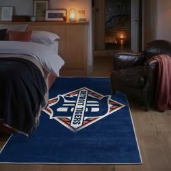 mlb detroit tigers area rug non slip baseball carpet home decor gift idea for fans bedroom dt138