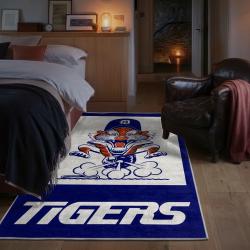 mlb detroit tigers area rug non slip baseball carpet home decor gift idea for fans bedroom dt144