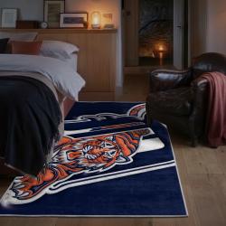 mlb detroit tigers area rug non slip baseball carpet home decor gift idea for fans bedroom dt150