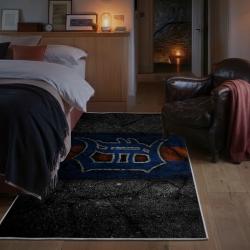 mlb detroit tigers area rug non slip baseball carpet home decor gift idea for fans bedroom dt152