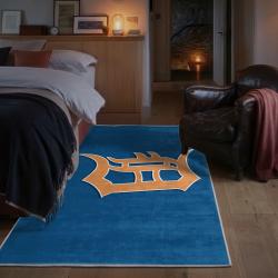 mlb detroit tigers area rug non slip baseball carpet home decor gift idea for fans bedroom dt153
