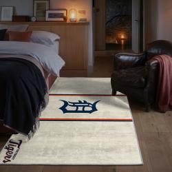 mlb detroit tigers area rug non slip baseball carpet home decor gift idea for fans bedroom dt154