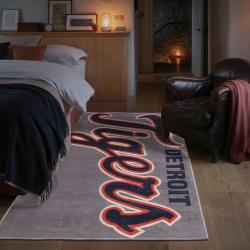 mlb detroit tigers area rug non slip baseball carpet home decor gift idea for fans bedroom dt155