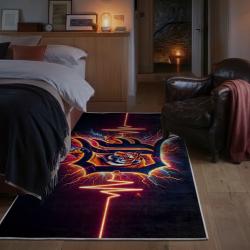 mlb detroit tigers area rug non slip baseball carpet home decor gift idea for fans bedroom dt156