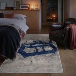 mlb detroit tigers area rug non slip baseball carpet home decor gift idea for fans bedroom dt173