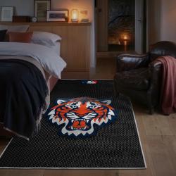 mlb detroit tigers area rug non slip baseball carpet home decor gift idea for fans bedroom dt174