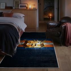 mlb detroit tigers area rug non slip baseball carpet home decor gift idea for fans bedroom dt186