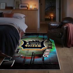 mlb detroit tigers area rug non slip baseball carpet home decor gift idea for fans bedroom dt188
