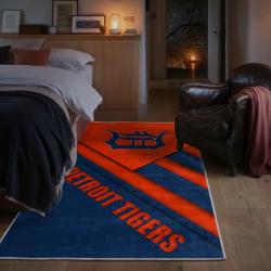 mlb detroit tigers area rug non slip baseball carpet home decor gift idea for fans bedroom dt190