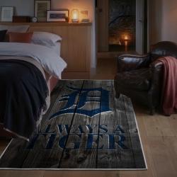mlb detroit tigers area rug non slip baseball carpet home decor gift idea for fans bedroom dt191