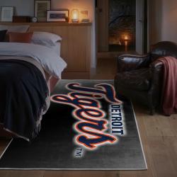 mlb detroit tigers area rug non slip baseball carpet home decor gift idea for fans bedroom dt197