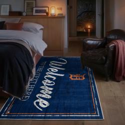 mlb detroit tigers area rug non slip baseball carpet home decor gift idea for fans bedroom dt199
